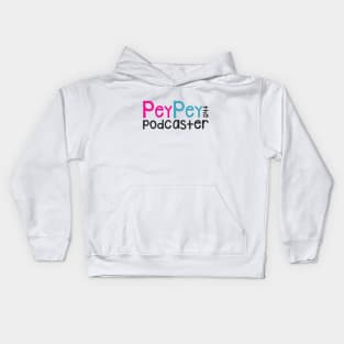 PeyPey Podcast Logo Black Kids Hoodie